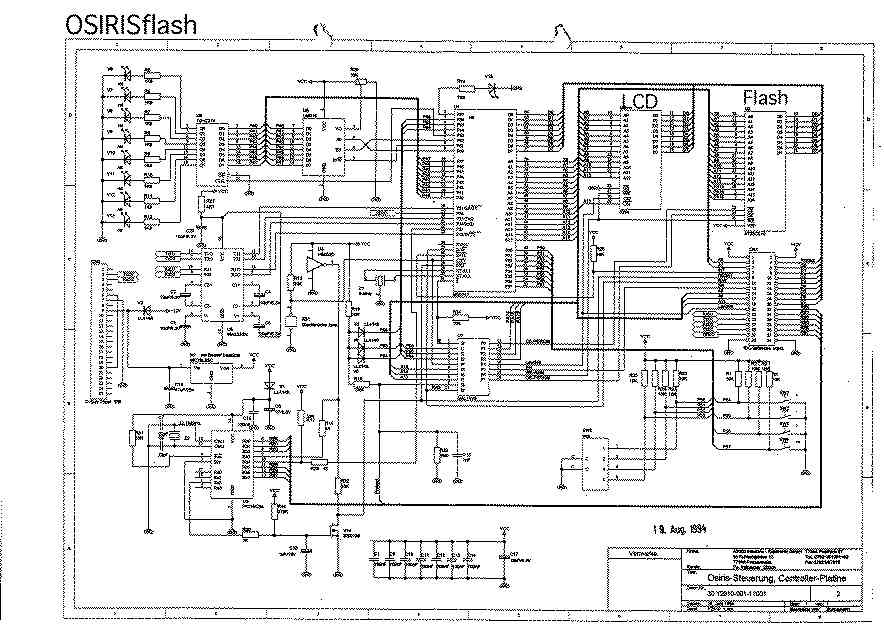 OSIRIS flash, Schaltschema, Prozessorprint