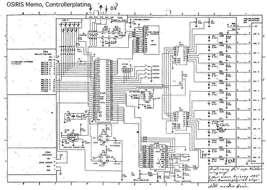 OSIRIS Memo, Schaltschema, Prozessorprint